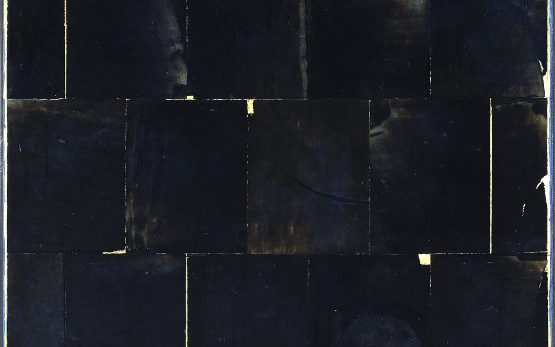 Composizione con bordo azzurro, 1989